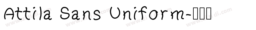 Attila Sans Uniform字体转换